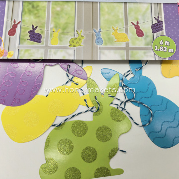 Happy Easter Bunny glitter Banner